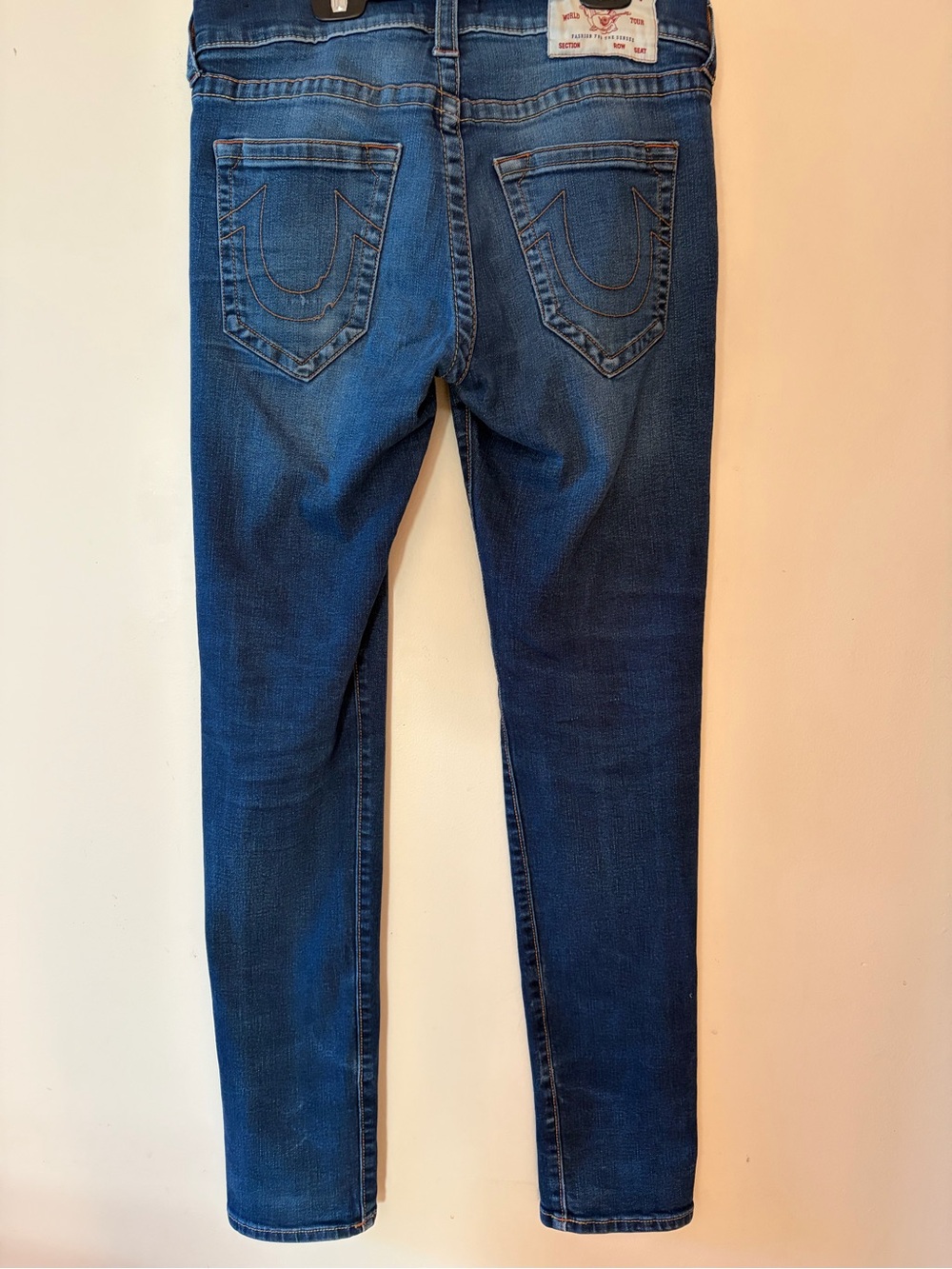 True Religion Men's Rocco Relaxed Skinny Jeans Medium Wash Size 30